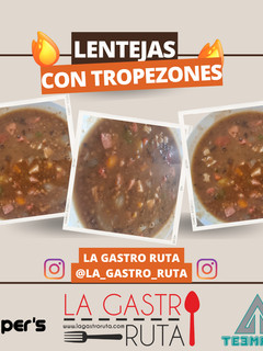 Una foto de Lentejas con tropezones