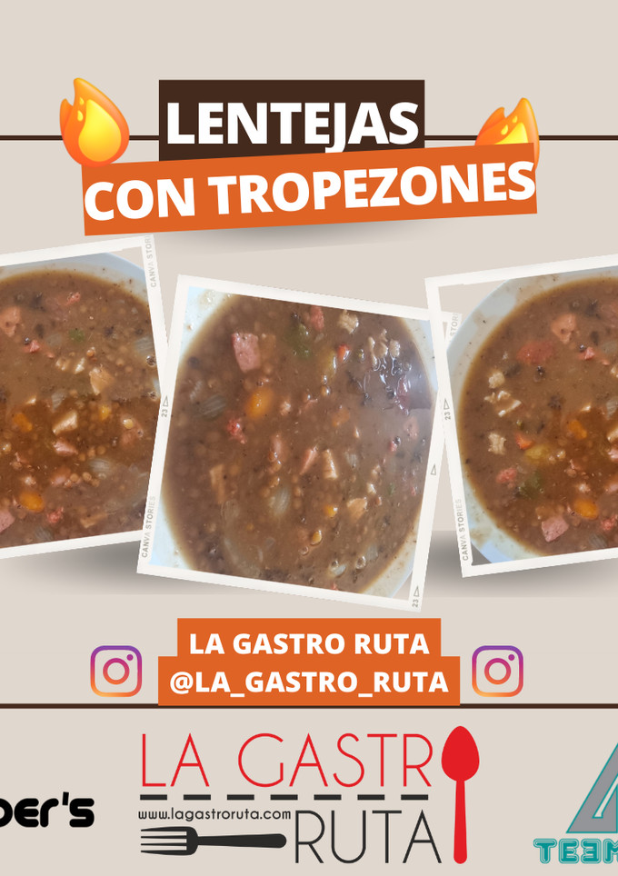Una foto de Lentejas con tropezones