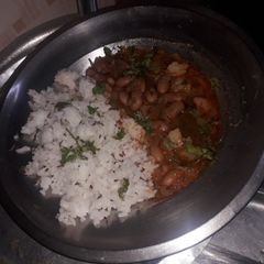 A picture of Rajma & jeera rice.