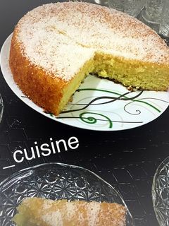 صورة لوصفة كيكة البسبوسه والجبنه
