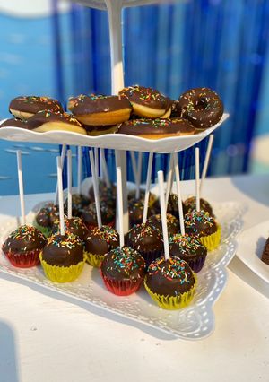 Una foto de Cake pops en molde de silicona de Lékué
