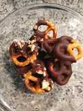 Pretzels con chocolate