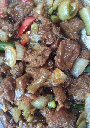 Foto resep Black Paper Beef (daging lada hitam)