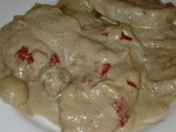 Solomillo de cerdo con salsa de champiñones