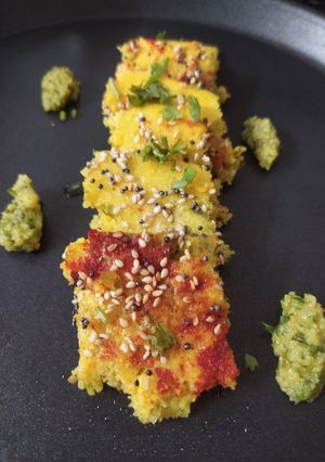 A picture of Multigrain Dhokla.