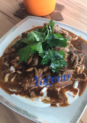صورة لوصفة لحم وبطاطا بصوص اللبن (جوكرتمه)