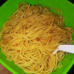 A picture of Hot and sweet spaghetti... #4weekschallenge.