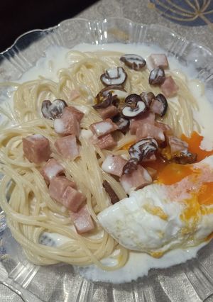 Foto resep Creamy Spaghetti Carbonara Cooking Cream Anchor