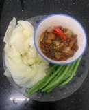 Kho quẹt tôm khô