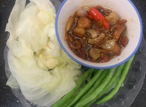 Hình của món Kho quẹt tôm khô.