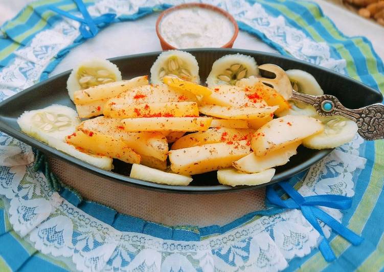 Steps to Cook Perfect Healthy Grilled Garlic Potato Wedges
