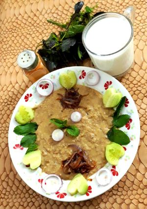 عکسی از دستور حلیم بادمجان