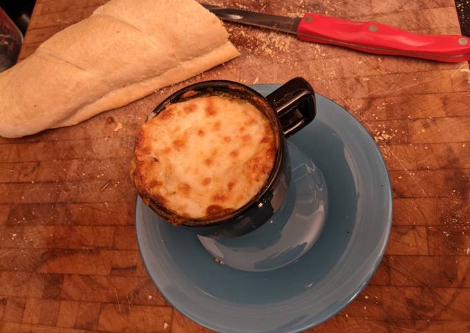 Steps to Prepare Homemade Simple French Onion Soup