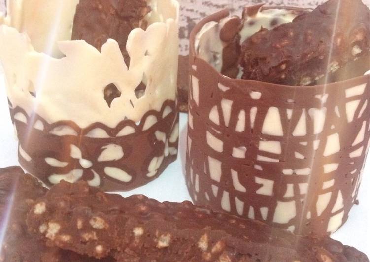 Chocolate Fudge with Crispy Rice