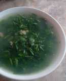 Canh ngao nấu mồng tơi