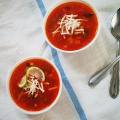 A picture of Quinoa vegetable soup.