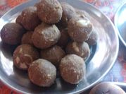 A picture of mawa laddu