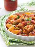 Pesce stocco con patate e pomodoro alla calabrese