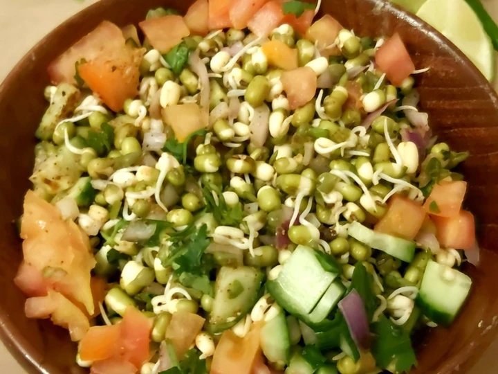 Easy Steps Prepare|Recipe} Green Moong Sprouts Salad the Tasteful