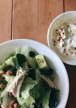 Foto resep Healthy Salad with Yoghurt dressing