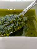 Pesto con queso provolone!