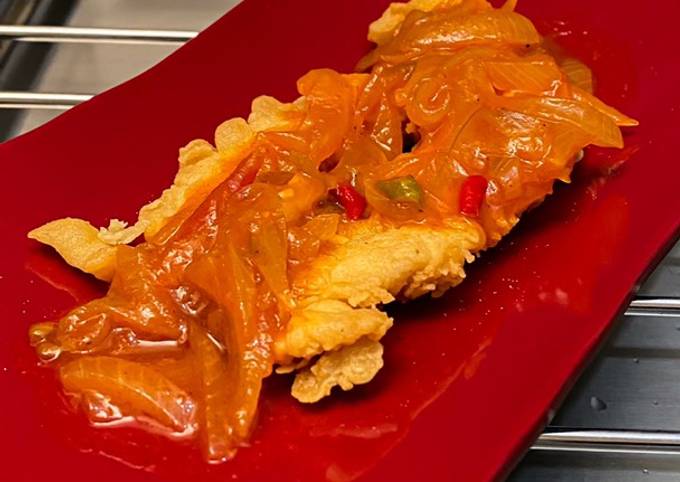Cara Gampang Membuat Ayam Crispy Saos Padang Anti Gagal