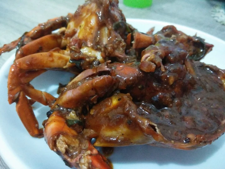 Cara Mudah Menyiapkan Resep Kepiting lada hitam yang Lezat Sekali Anti Ribet, Mantap