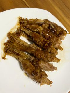 Foto resep Enoki beef roll