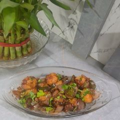 A picture of Street style Chilli Upma Bytes - Indo Chinese Fusion.