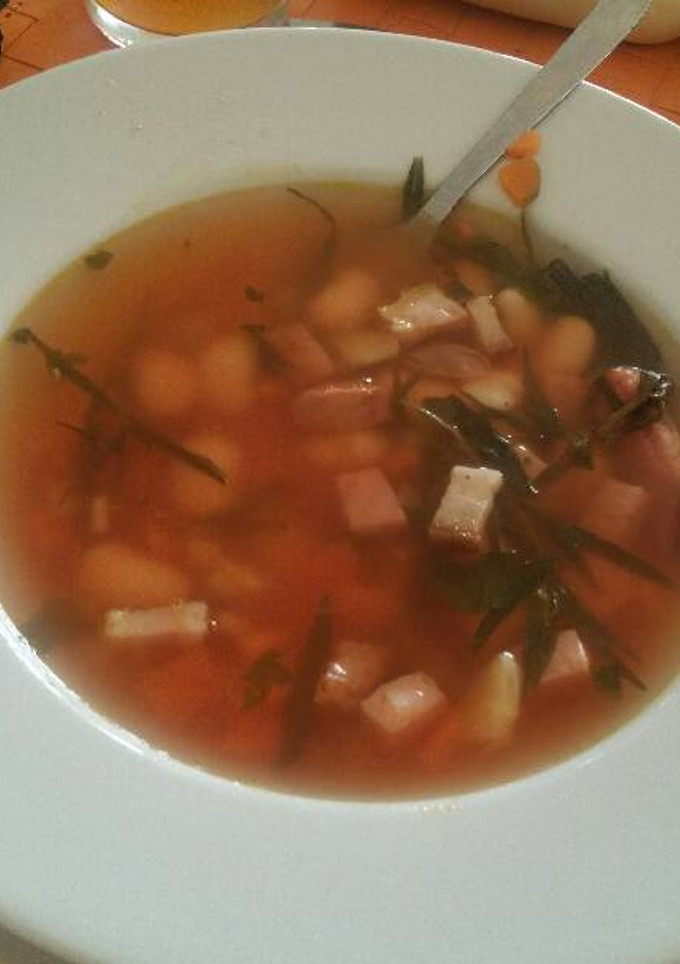 Una foto de Sopa de alubias