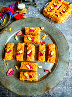 A picture of Milk Cake / Alwar ka mawa.