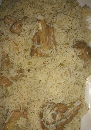 A picture of White ploa in motton special dish in yoghurt.