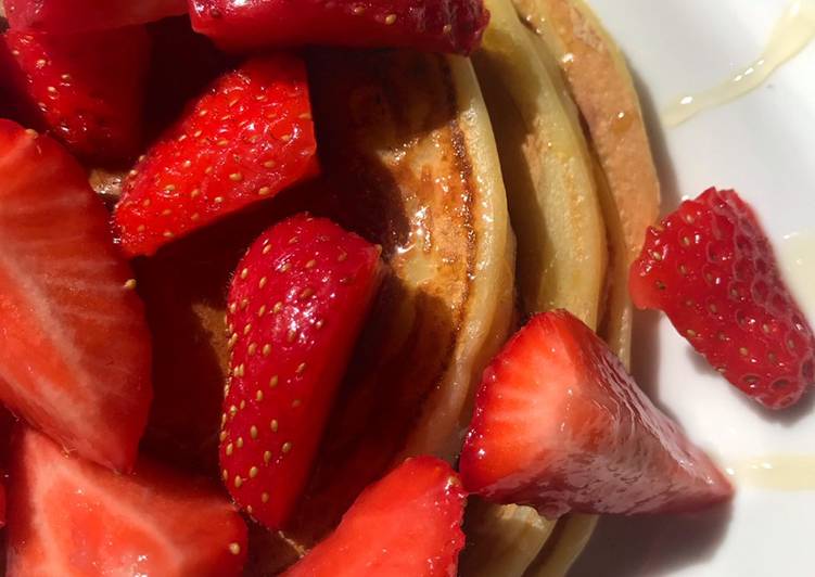 Pancakes con le fragole