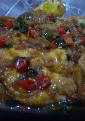 Foto resep Telur ceplok kuah pedas