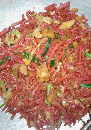 Foto resep Mie goreng Buah Naga Ayam Scalop