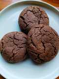 Cookies craqueladas integrales de chocolate