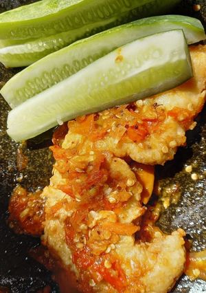 Foto resep Ayam geprek sambal korek ala me