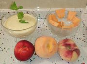 Una foto de smoothies de melon