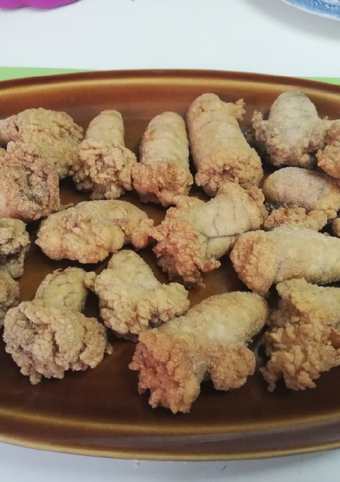 Una foto de Huevas de merluza fritas