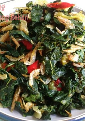 Foto resep Tumis Kering Daun Singkong Rebon