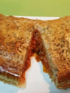 Una foto de Calzone con chorizo 