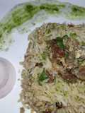 Egg tikka biryani