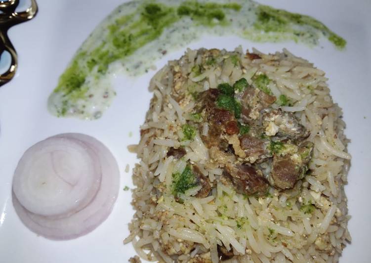 Egg tikka biryani