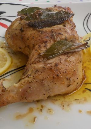 Foto principal de Pollo al limón asado al horno