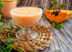 Foto resep Taiwanese Papaya Milk (mù guā niú năi) Smoothie