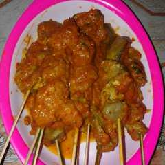 A picture of Sate Ampela Bumbu Rujak.