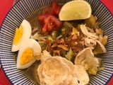 Lontong Soto Ayam tanpa Kemiri