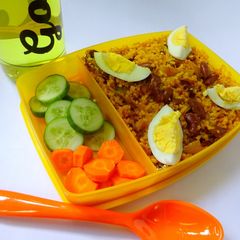 A picture of Fried Rajma Rice.
