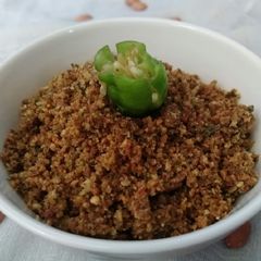 A picture of Peanut Chilli Thecha (chutney).