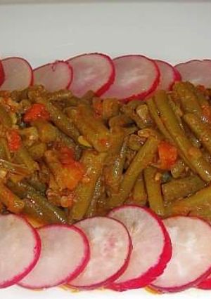 صورة لوصفة طريقة عمل لوبيا بزيت